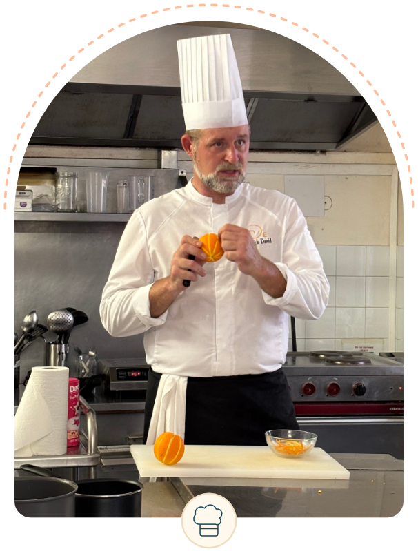 Atelier de cuisine avec des chefs